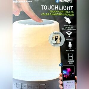 Wireless Touch Light Bluetooth Speaker Color Changing Desk Lamp Room NEW SEALED
